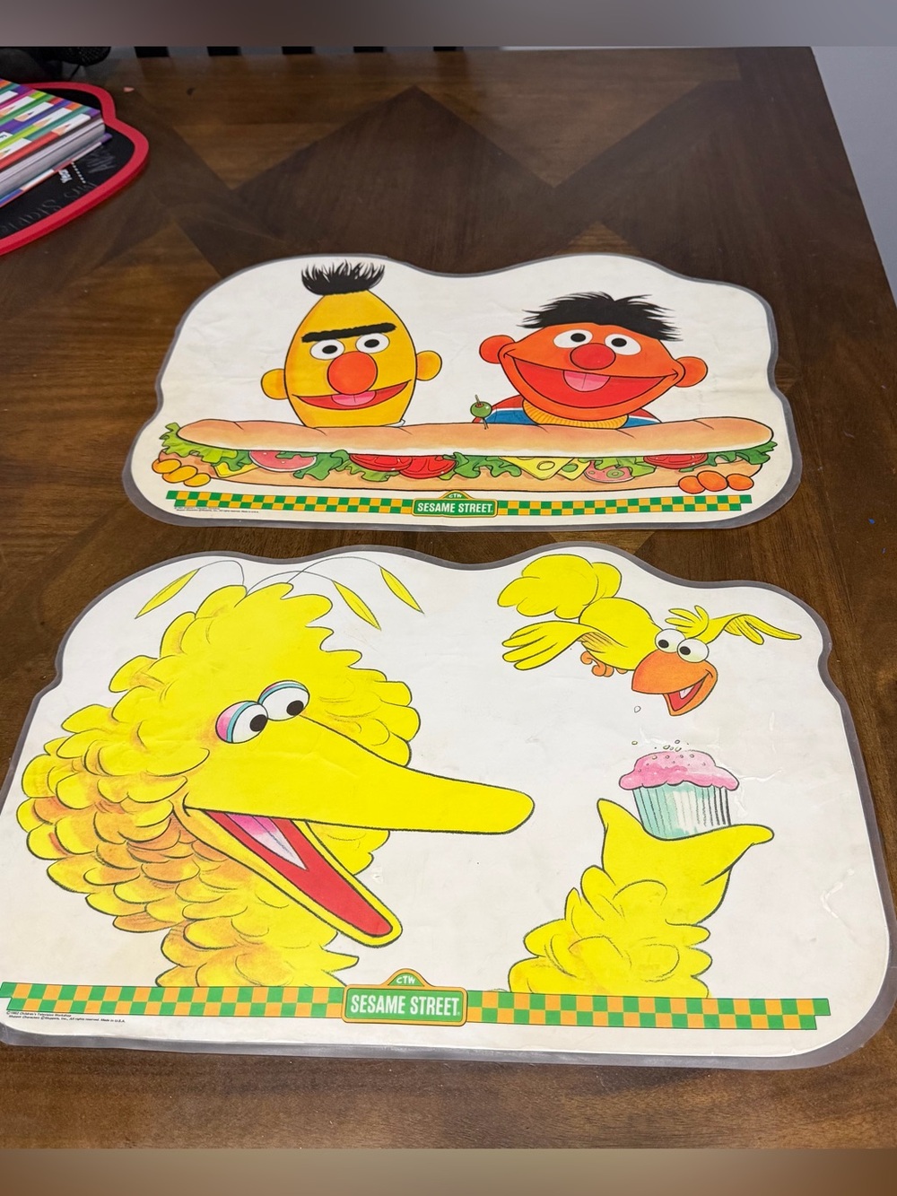 Vintage Sesame Street Character Placemats